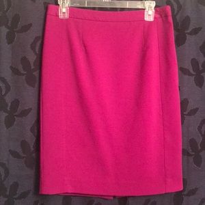 Magenta pencil skirt